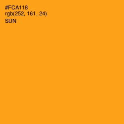 #FCA118 - Sun Color Image