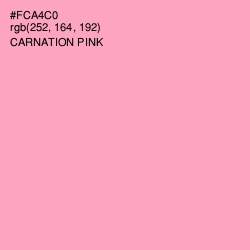 #FCA4C0 - Carnation Pink Color Image