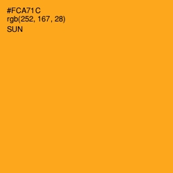 #FCA71C - Sun Color Image