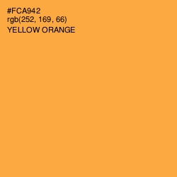 #FCA942 - Yellow Orange Color Image