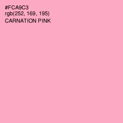 #FCA9C3 - Carnation Pink Color Image