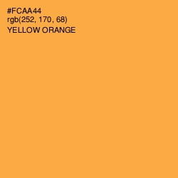 #FCAA44 - Yellow Orange Color Image