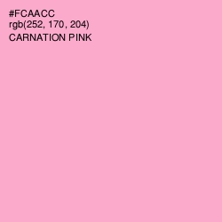 #FCAACC - Carnation Pink Color Image
