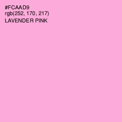 #FCAAD9 - Lavender Pink Color Image