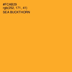 #FCAB29 - Sea Buckthorn Color Image