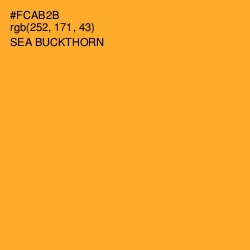 #FCAB2B - Sea Buckthorn Color Image