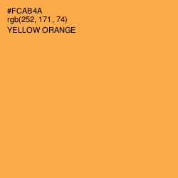 #FCAB4A - Yellow Orange Color Image