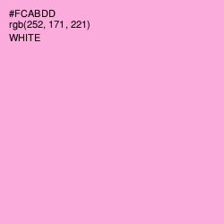 #FCABDD - Lavender Pink Color Image