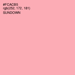 #FCACB5 - Sundown Color Image