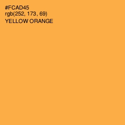 #FCAD45 - Yellow Orange Color Image