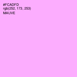 #FCADFD - Mauve Color Image