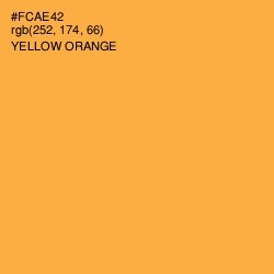 #FCAE42 - Yellow Orange Color Image