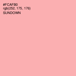 #FCAFB0 - Sundown Color Image
