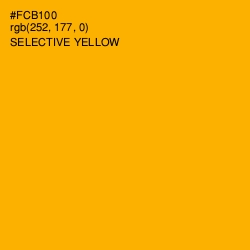 #FCB100 - Selective Yellow Color Image