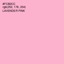 #FCB2CC - Lavender Pink Color Image