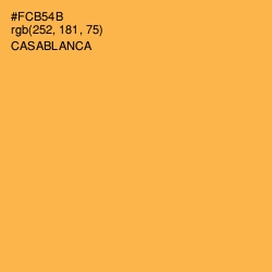 #FCB54B - Casablanca Color Image