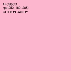 #FCB6CD - Cotton Candy Color Image