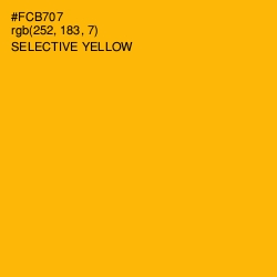 #FCB707 - Selective Yellow Color Image