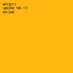 #FCB711 - My Sin Color Image