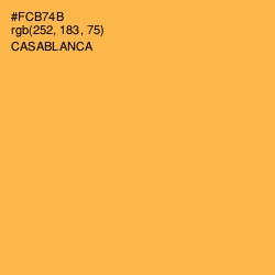 #FCB74B - Casablanca Color Image