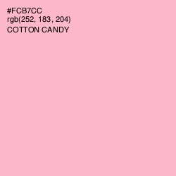 #FCB7CC - Cotton Candy Color Image
