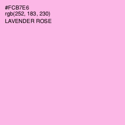 #FCB7E6 - Lavender Rose Color Image