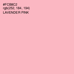 #FCB8C2 - Lavender Pink Color Image