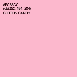 #FCB8CC - Cotton Candy Color Image