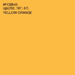 #FCBB43 - Yellow Orange Color Image