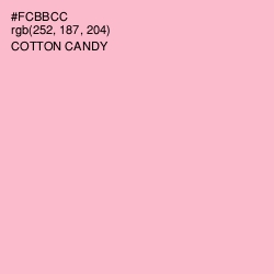 #FCBBCC - Cotton Candy Color Image