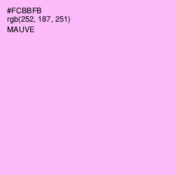 #FCBBFB - Mauve Color Image