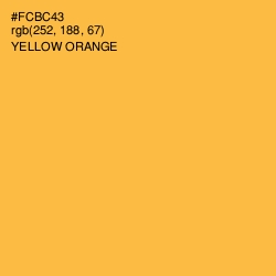 #FCBC43 - Yellow Orange Color Image