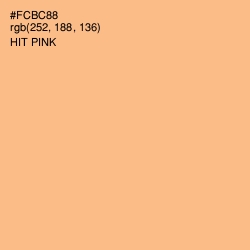 #FCBC88 - Hit Pink Color Image