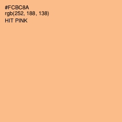 #FCBC8A - Hit Pink Color Image