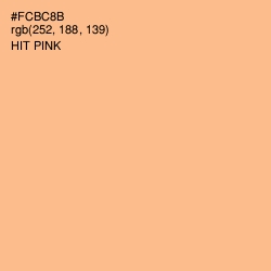 #FCBC8B - Hit Pink Color Image