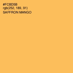 #FCBD5B - Saffron Mango Color Image