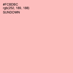 #FCBDBC - Sundown Color Image