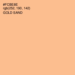 #FCBE8E - Gold Sand Color Image