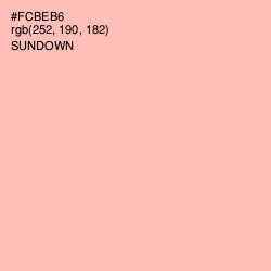 #FCBEB6 - Sundown Color Image