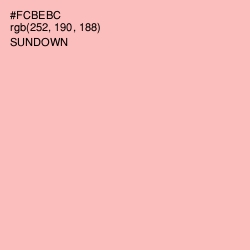 #FCBEBC - Sundown Color Image