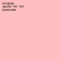 #FCBEBE - Sundown Color Image