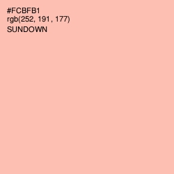 #FCBFB1 - Sundown Color Image