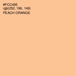 #FCC495 - Peach Orange Color Image