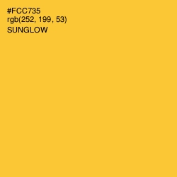 #FCC735 - Sunglow Color Image