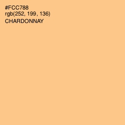 #FCC788 - Chardonnay Color Image