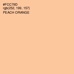 #FCC79D - Peach Orange Color Image