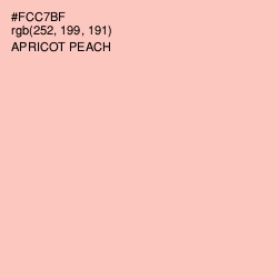 #FCC7BF - Apricot Peach Color Image