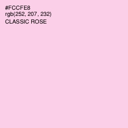 #FCCFE8 - Classic Rose Color Image