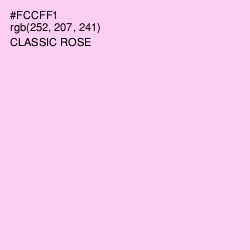 #FCCFF1 - Classic Rose Color Image