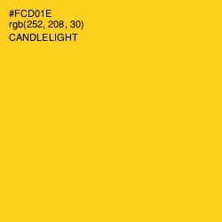 #FCD01E - Candlelight Color Image